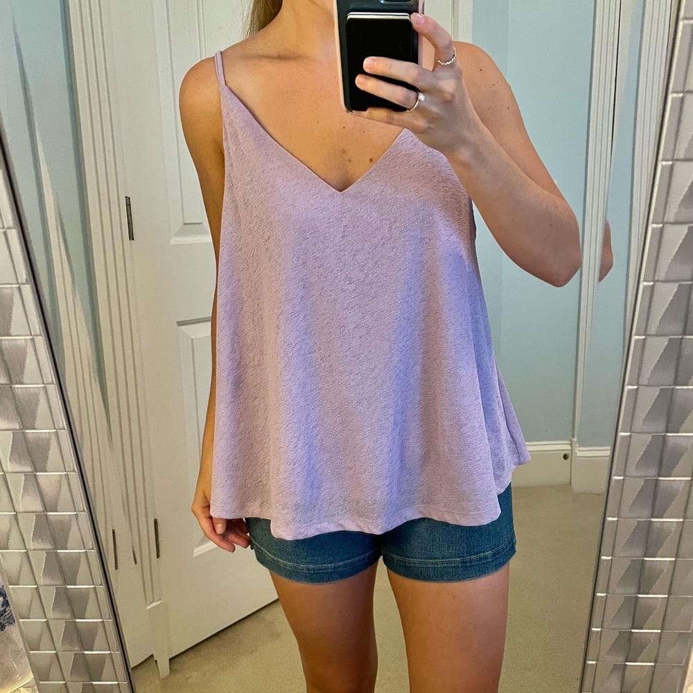 Lavender Purple Studded Tank Top
